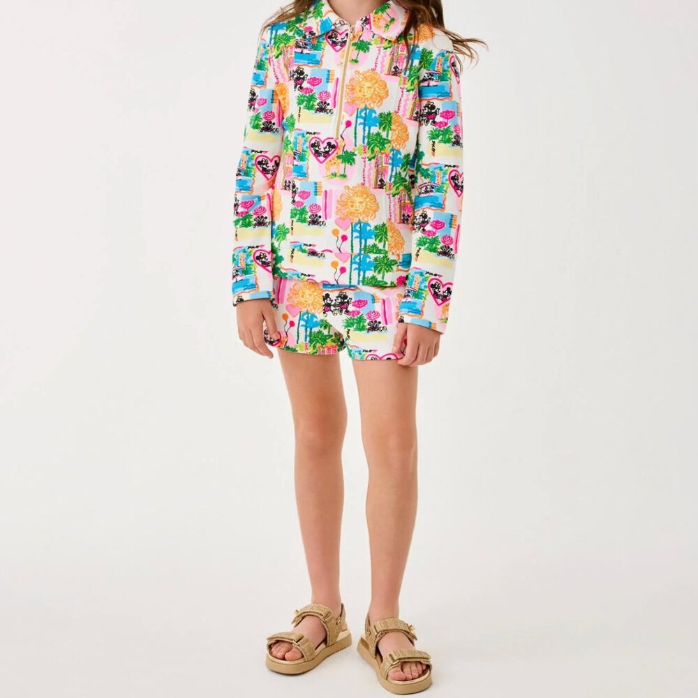 The "Girls Mini Eleni” Terry Pullover by Disney Lilly Pulitzer